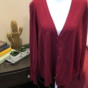 Burgundy Cardigan